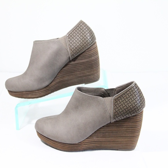 Dr. Scholl's Harlow Wedge Bootie NEW 11 wide Women Boots Platform Shoes - Picture 6 of 9